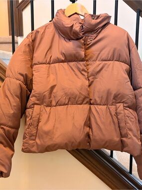 Women’s Puffer Jacket Old Navy brown